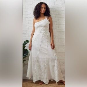Free People Elegant One-Shoulder White Dress